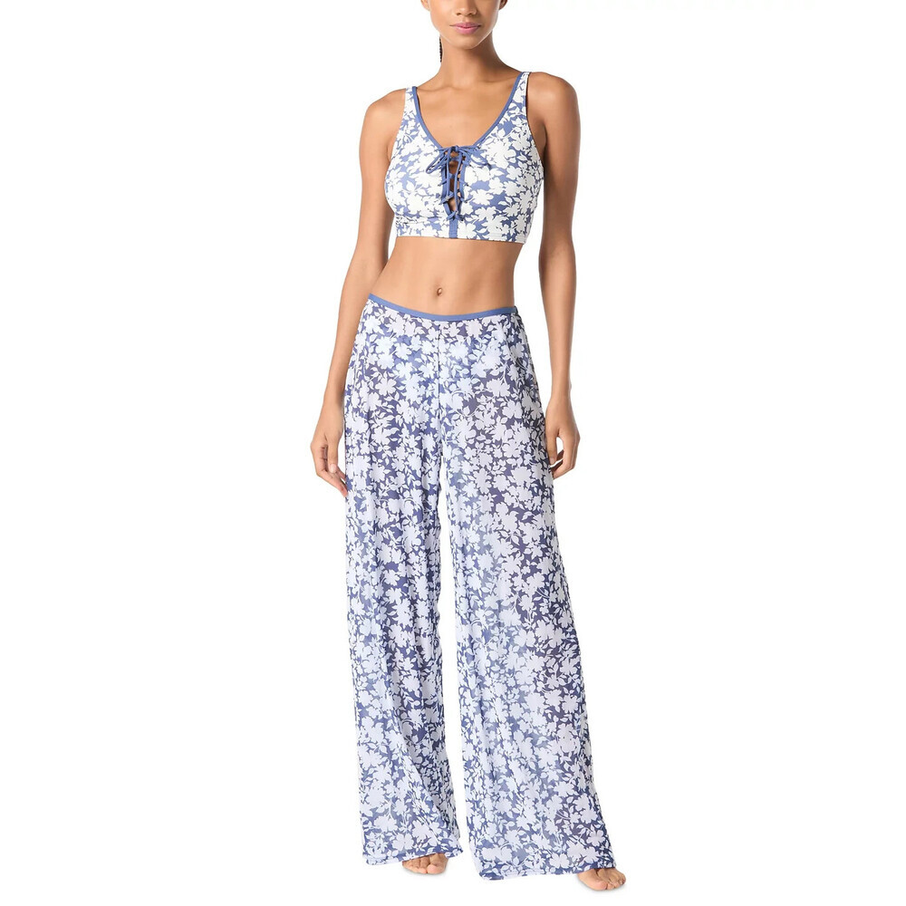 NEW Michael Kors Women's M Printed Pull On Cover-Up Pants NWT $94